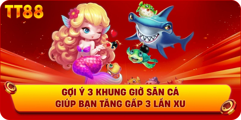 Gợi ý 3 khung giờ săn cá giúp bạn tăng gấp 3 lần xu