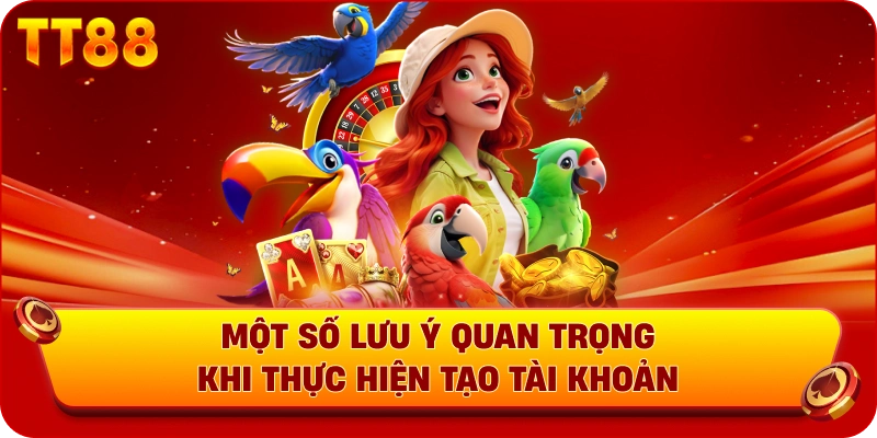 Một số lưu ý quan trọng khi thực hiện tạo tài khoản 